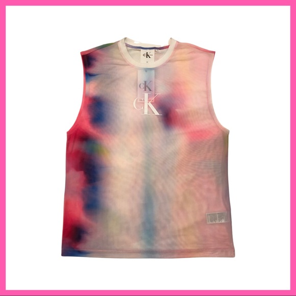Calvin Klein Other - NWT Calvin Klein Unisex Rainbow Mesh Sleev…